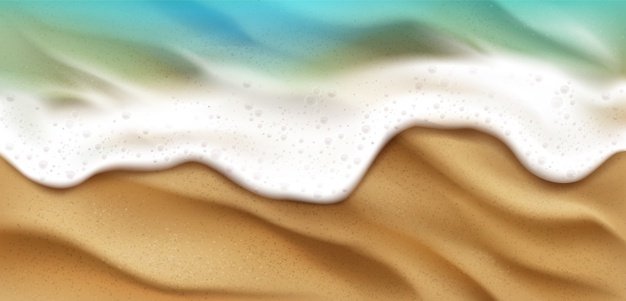 top-view-sea-wave-with-foam-splashing-beach-with-sand-blue-ocean-foamy-water-splash-coastline-background-nature-surface-summer-day-nautical-seascape-realistic-3d-illustration_107791-4349